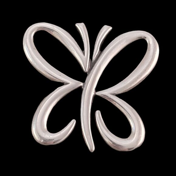 Rare Retired James Avery Floating Butterfly Pendant - Picture 1 of 8